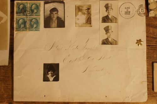 Antique Photo Postcards Letters Stamps Other Paper Items Lot - Picture 2 of 8