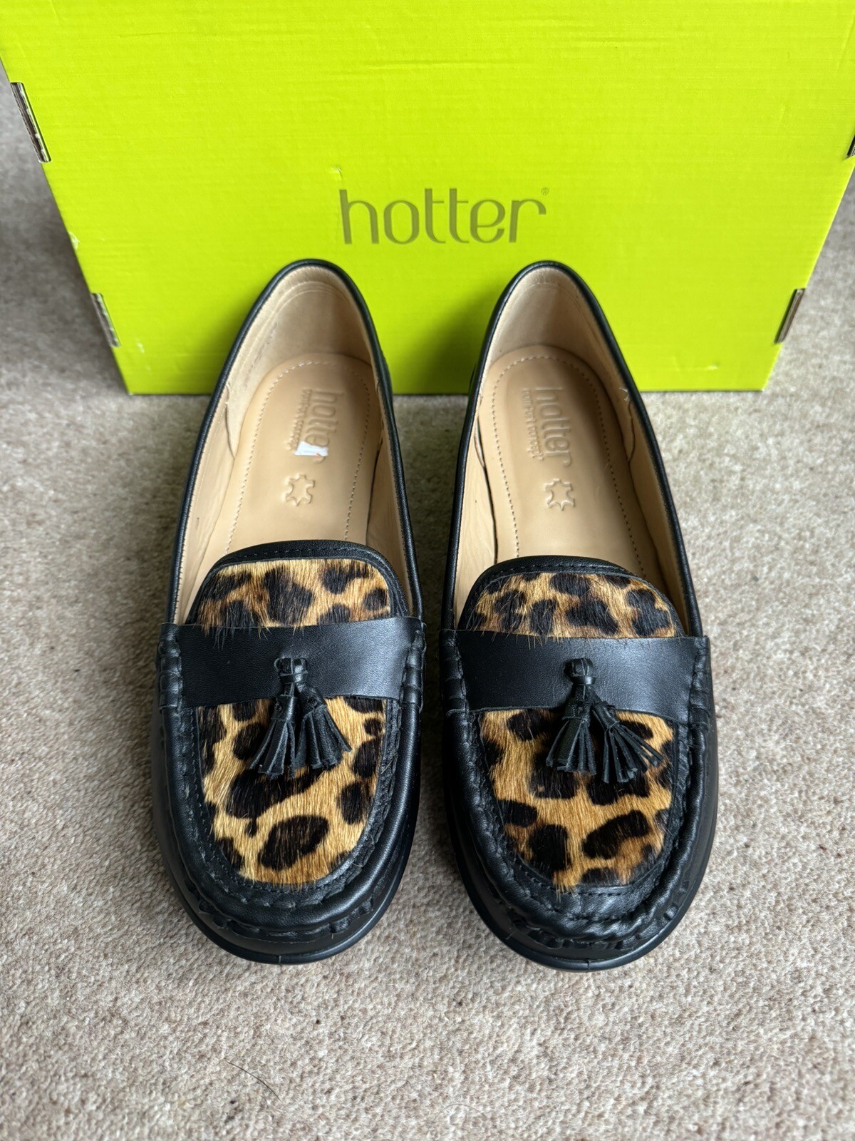 Hotter Ladies Shoes UK Size 6, Black Leather, Brand New eBay