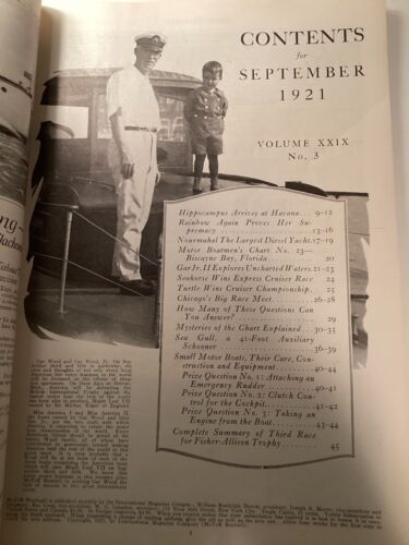 Vintage Motor Boating magazine September, 1921, Export/Commercial Boat Number - Picture 3 of 5