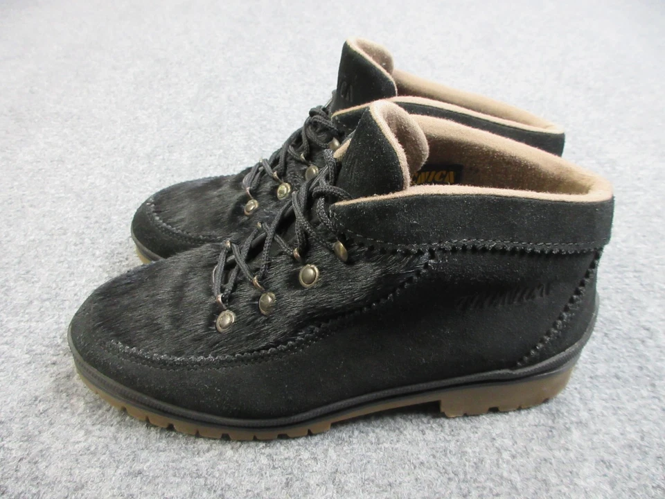 Tecnica 山羊发靴女式 9 码黑色系带鞋踝靴 EU39 — 第 3/4 张图片