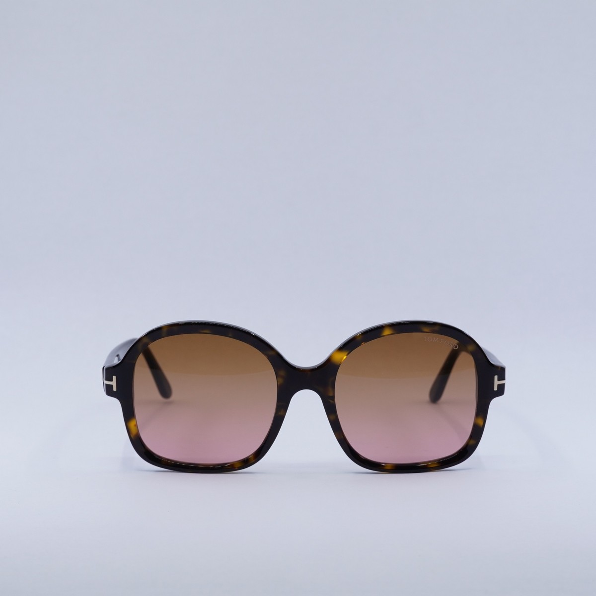 TOM FORD FT1034 52F Dark Havana/Brown To Peach Gradient 57 