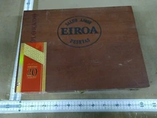 Salud Amor Pesetas EIROA COLORADO Empty Wooden Cigar Box