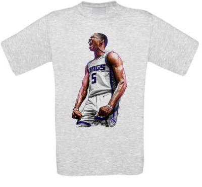 De'Aaron Fox Sacramento Basketball T-Shirt alle Größen NEU