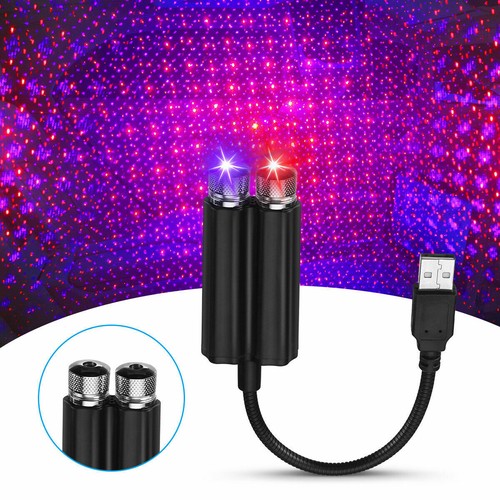 Car Interior Roof USB LED Star Light Atmosphere Starry Sky Night Projector Lamp - Picture 2 of 12
