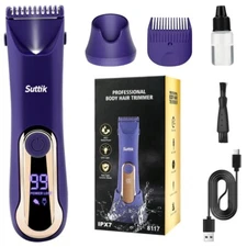 Bikini Trimmer for Women,Electric Razors for Women & LED Display,Wet/Dry Pubic