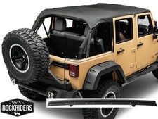 Extended Bikini Top With Windshield Channel 2007-2017 Wrangler Unlimited Jk