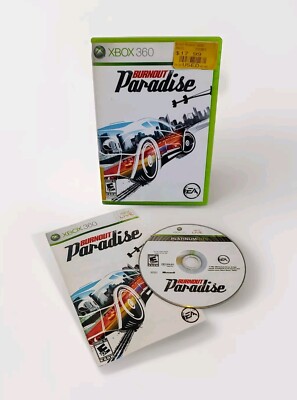 Burnout Paradise (Microsoft Xbox 360, 2008) Complete In Box Electronic Arts