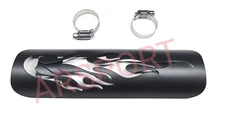 Heat Shield Cover Protector For minibikes & go kart, for aftermarket exhaust.