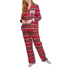 Lands' End Ladies' Flannel Pajama Set, 2-piece | A12