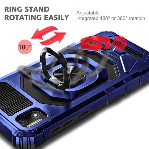 For Cloud Stratus C7 Case Ring Stand Phone Cover with Tempered Glass Protector - Picture 19 of 26