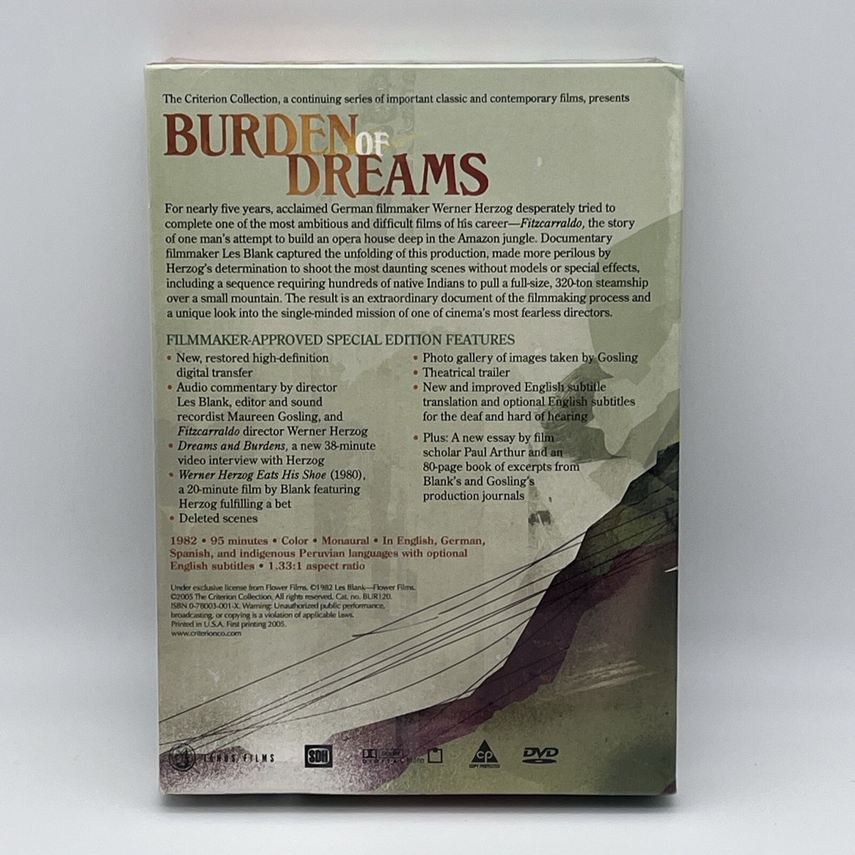 Burden of Dreams (DVD, 2005, Criterion Collection Special Edition  