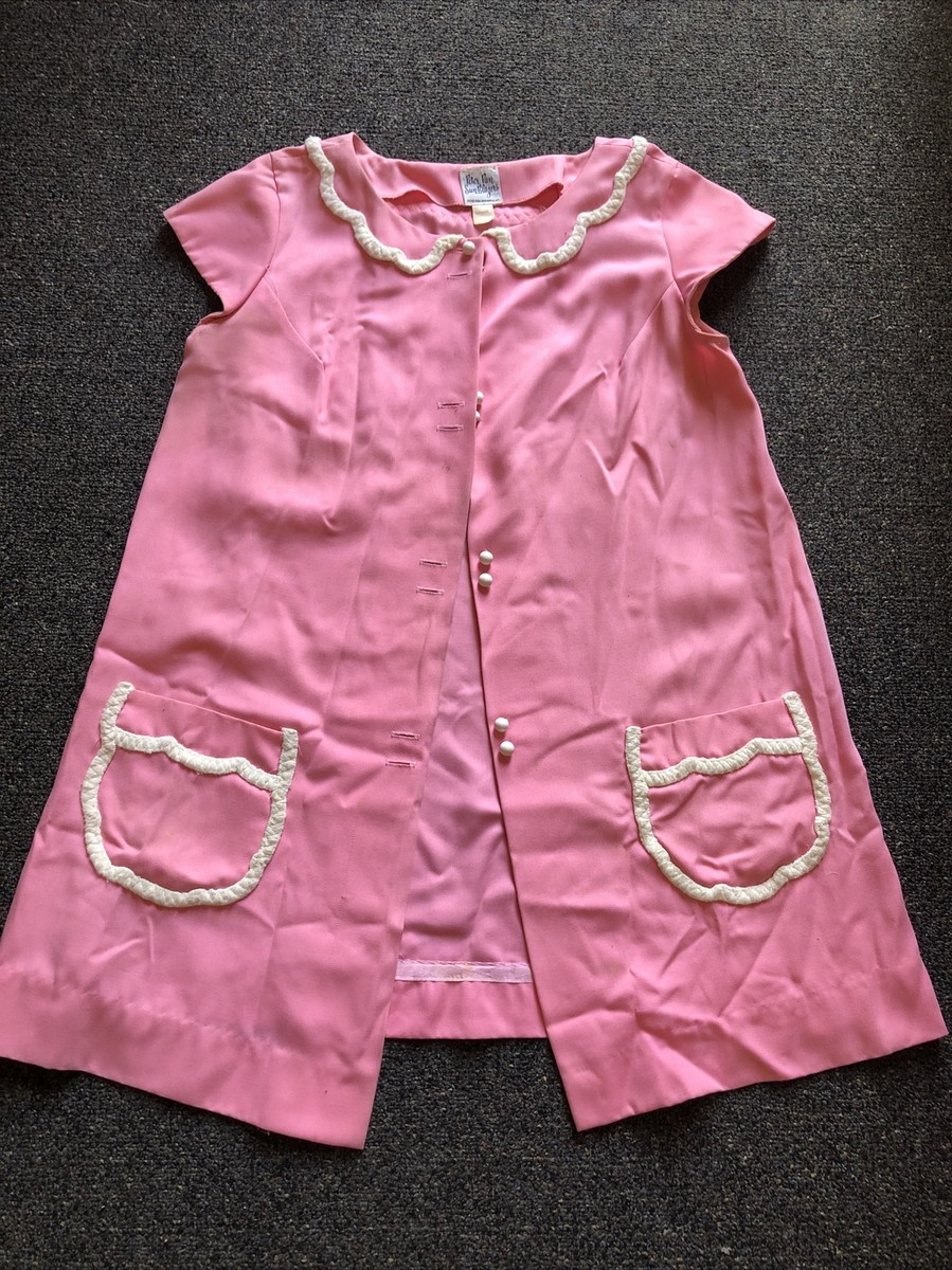 Vintage 1950's Mid Century Peter Pan Sun Blazers Button Pink