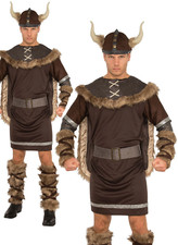 Viking Costume Mens Norse Warrior Vikings Medieval Fancy Dress Adults