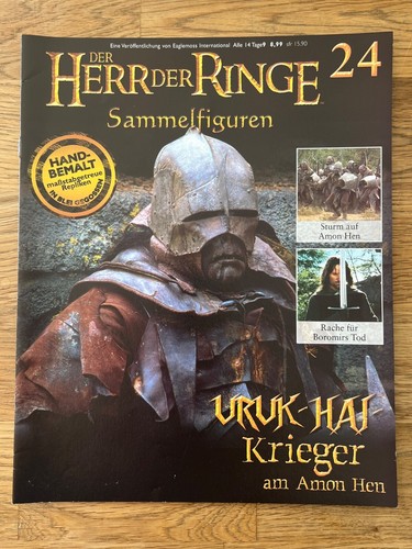 Herr der Ringe Sammelfiguren *De Agostini* Nr. 24 Uruk-Hai-Krieger + Heft - Bild 3 von 3