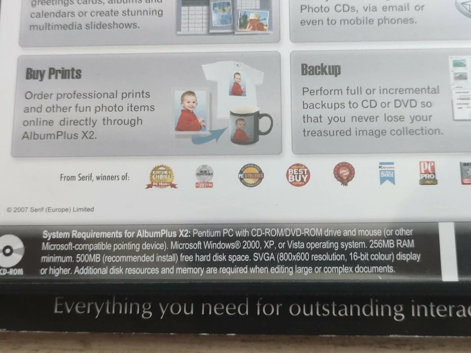 SERIF ALBUMPLUS X2 - Interactive Photo Albums PC CD ROM 2000 & User Guide - Image 3 of 4