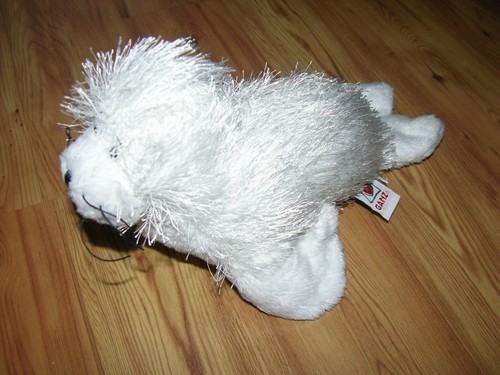 WEBKINZ SEAL STUFFED ANIMAL PLUSH BY GANZ HM023 WHITE WITH TAGS NO CODES - Picture 3 of 9