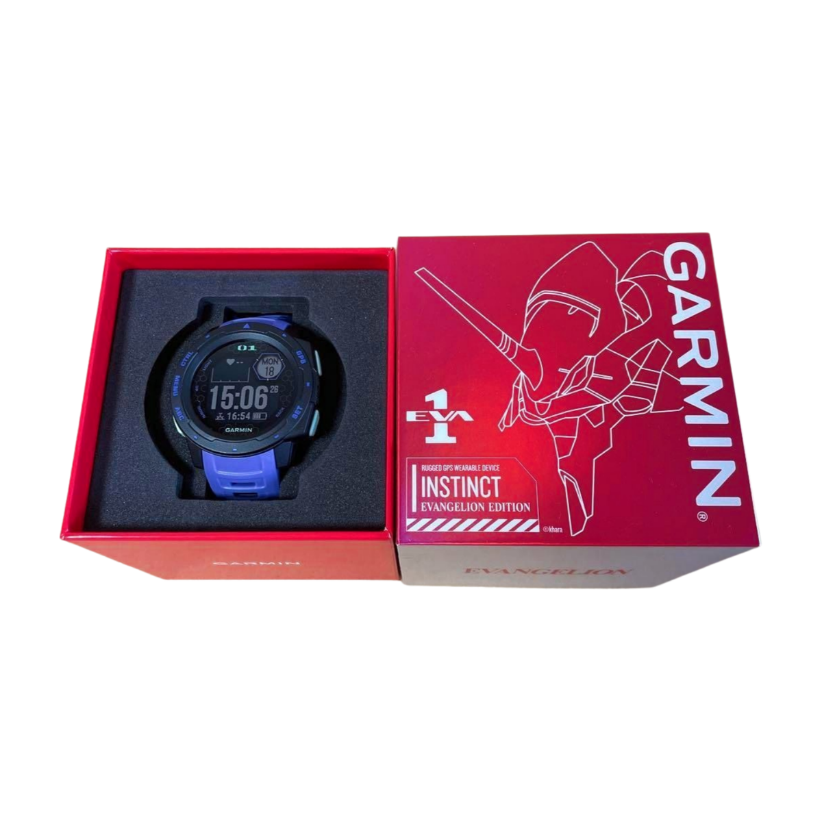 Evangelion x GARMIN Instinct Smart Watch EVA Unit 01 Unused Evangelion x GARMIN Instinct Smart Watch EVA Unit 01 Unused