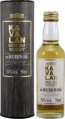 Kavalan-Single Malt Whisky-Ex-Bourbon Oak-Original Miniatur-50ml-54%vol.Alc.
