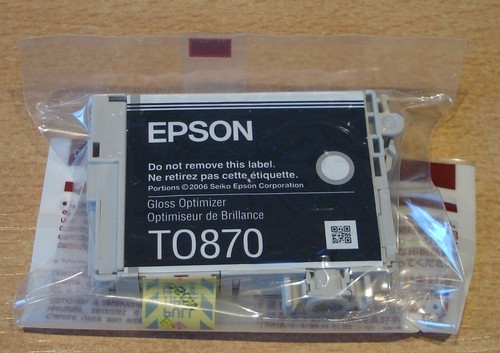 ORIGINAL EPSON T0870 TO870 Optimizador de Brillo Cartucho ORIGINAL FLAMINGO R1900 tinta - Imagen 3 de 3