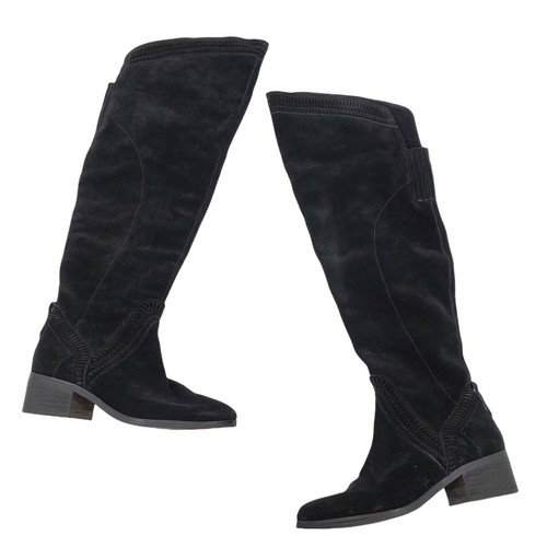 Genuine Suede Knee High Boots Womens 7M 