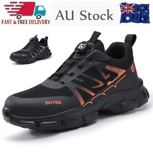 Lightweight Mens Womens Work Boots Steel Toe Cap Safety Sneakers Shoes Outdoor - Picture 1 of 40