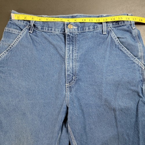 VTG Carhartt Men's Carpenter Style Workwear Blue Denim Jeans Size 36W x 32L - Picture 7 of 9