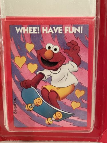 NEW Sealed Vintage 1994 Cleo 15 Valentines Cards Sesame Street Elmo Skateboard - Picture 2 of 4