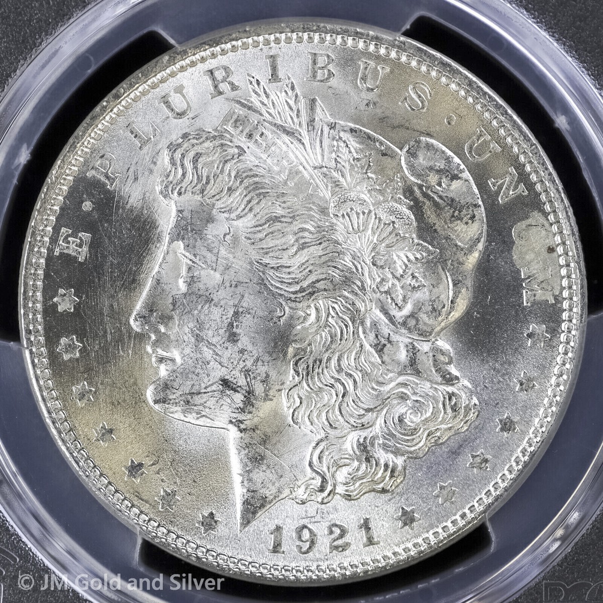 1921-P $1 Morgan Silver Dollar PCGS MS 63 | Error Struck 1921-P $1 Morgan Silver Dollar PCGS MS 63 | Error Struck