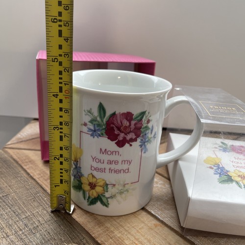 Porcelain Coffee Tea Cup + Gift Box New w/Tag “Mom You Are My Best Friend”. - Picture 4 of 7