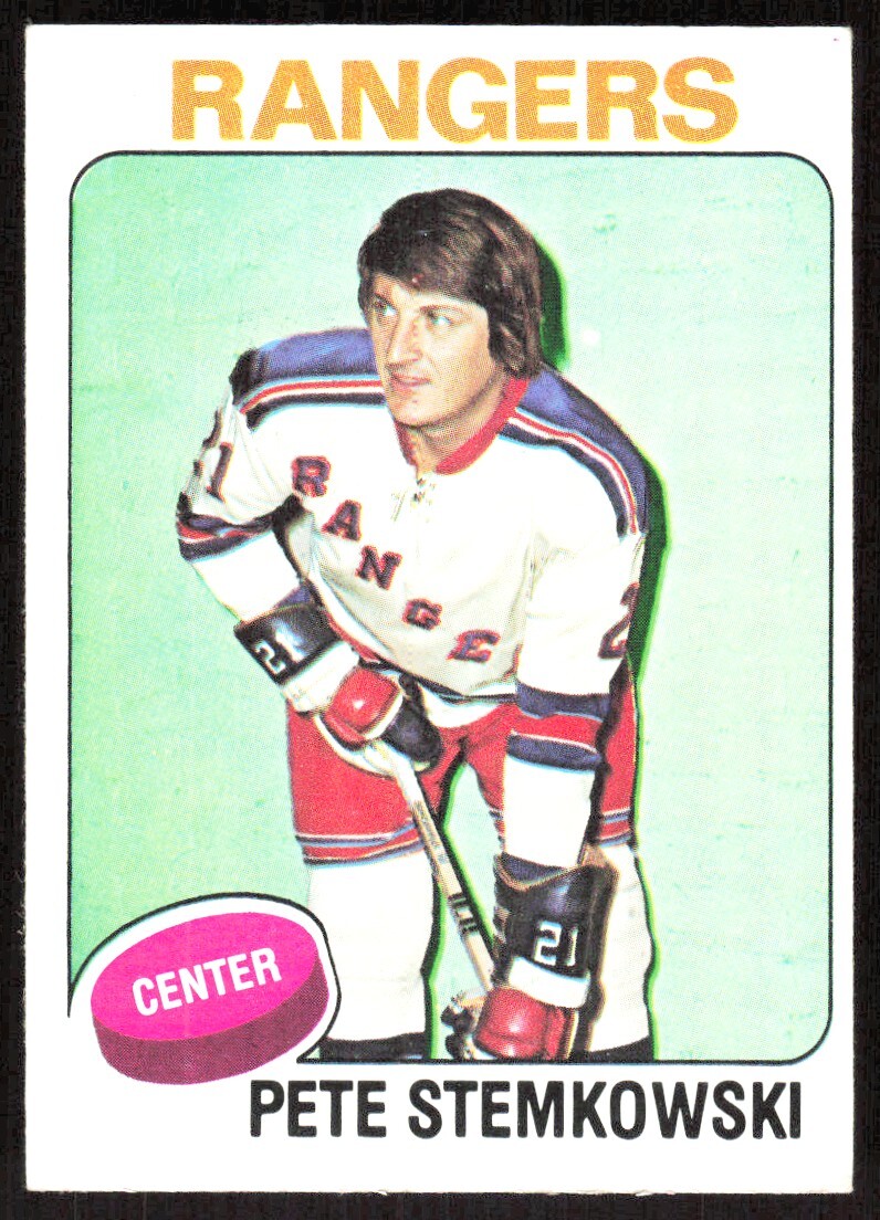 1975-76 8443A Topps Pete Stemkowski New York Rangers #303