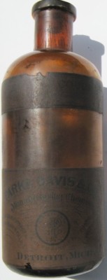 Fluid Extract Couch Grass Amber 19th Century Pharmacy Bottle Park-Davis Co 