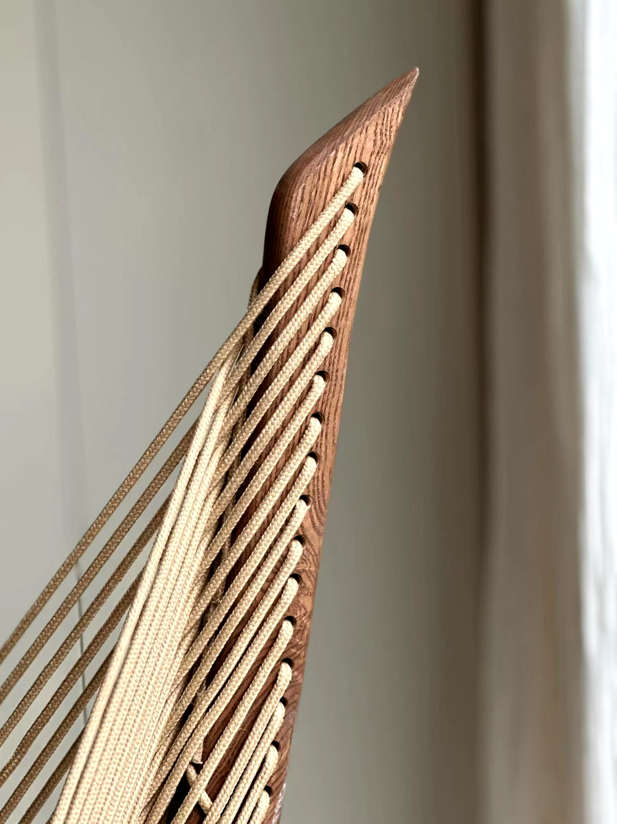 Scandinavian Harp Chair / Jorgen Hovelskov / Viking Chair / Mid