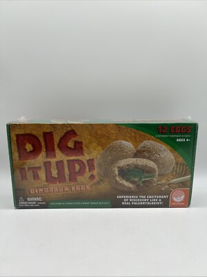MindWare Dig It Up! Dinosaur Eggs Factory Sealed NOS Includes 12 Chisels & Eggs