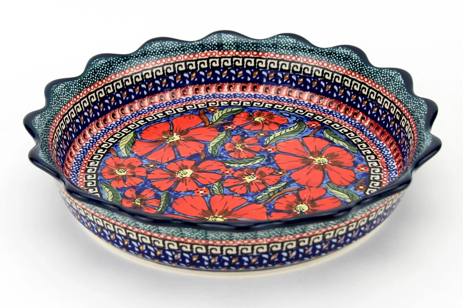 Polish Pottery Quiche / Scalloped Pie Dish 9" Diameter by Zaklady Boleslawiec
Opens in a new window
