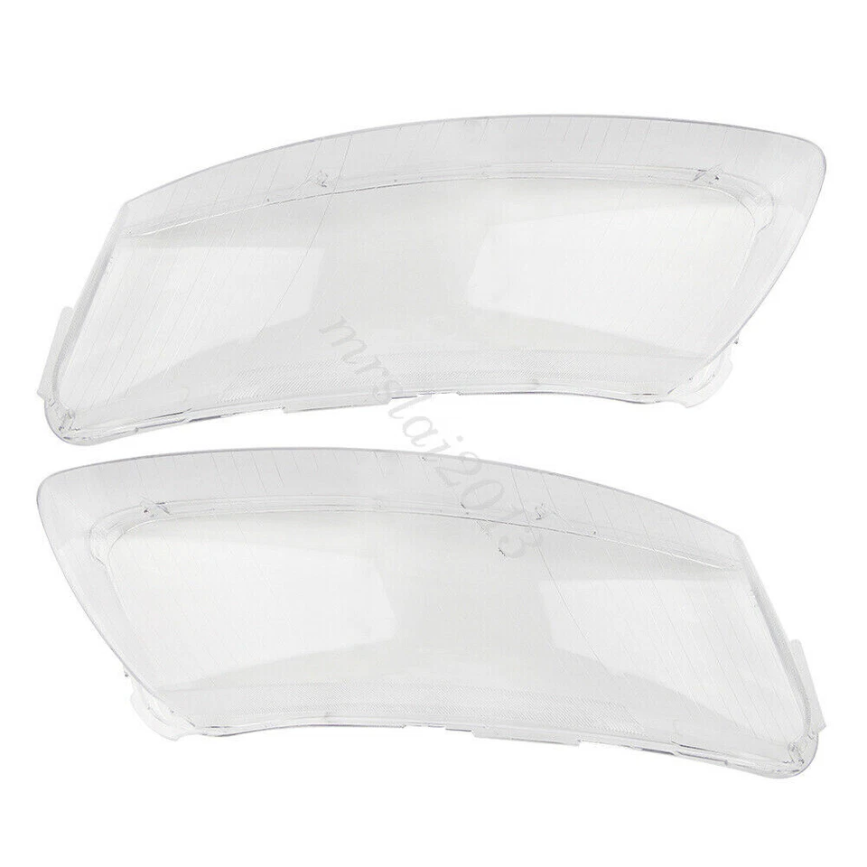 For Audi A6 C6 2006-2011 Front Clear Headlight Lens Right &Left Lampshade Cover Foto 2 de 4