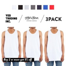 3 PACK SHAKAWEAR MENS ACTIVE TANK TOP SHAKA WEAR CASUAL SLEEVELESS SHIRT SUMMER