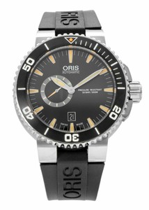 oris aquis small second date 46mm