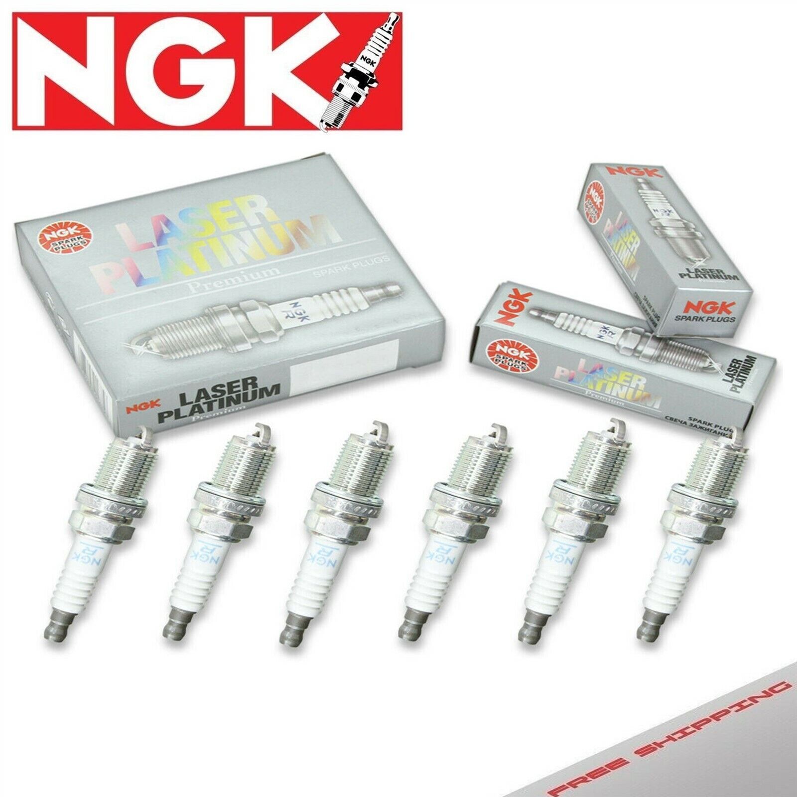 6 x Spark Plugs Made in Japan NGK Laser Platinum 4497 BCPR6EP-N-11 4497