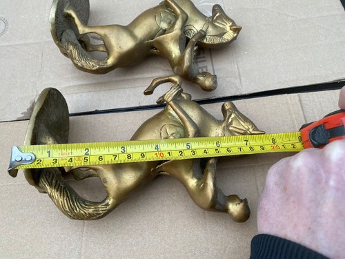 Vintage Brass Horse + Rider X2 - Picture 5 of 6