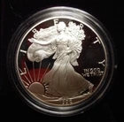 1992-S Proof Silver American Eagle 1 oz coin w/box & COA - 1 OUNCE