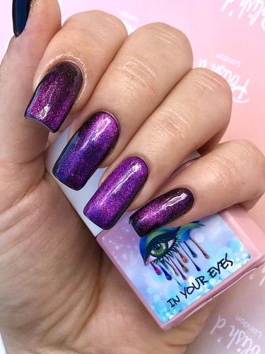 Magnetic Gel Nail Polish 10 Ml Polish’d London Colour 8 Soak Off  - Picture 8 of 8