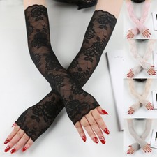 Ice Silk Arm Sleeve Lace Arm Cuff Flower Arm Cover Sunscreen Fashion Classic