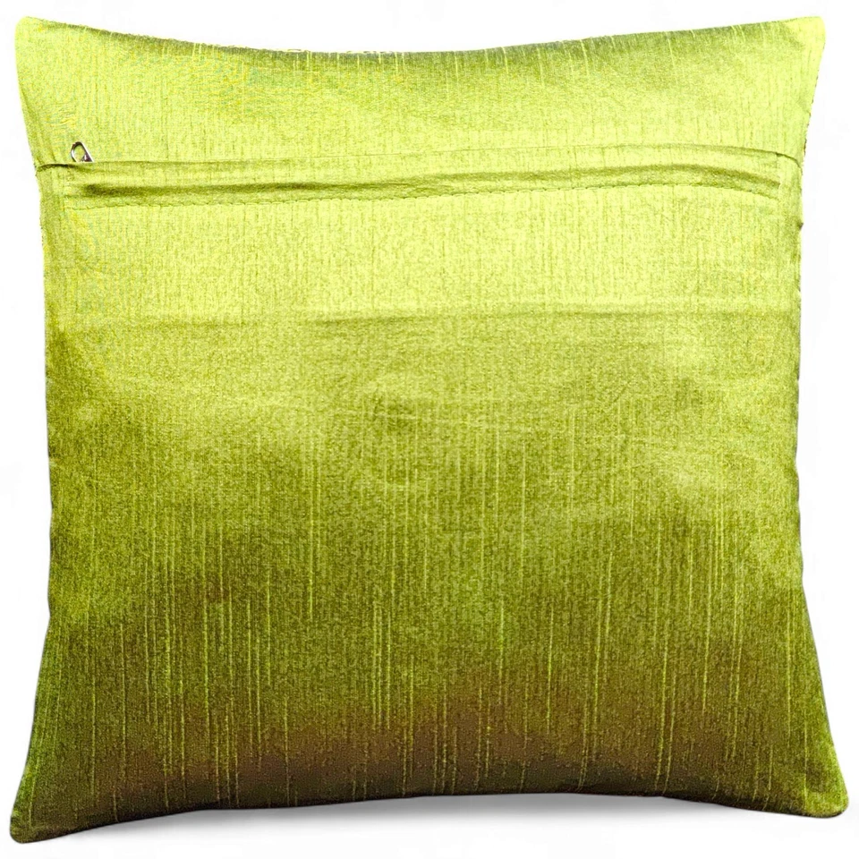 Funda de cojín decorativa de seda para elefante brocado indio 16x16 Foto 3 de 4