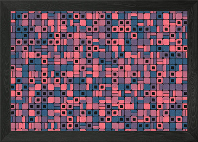 Geometrisches Muster gerahmtes Wandbild Poster Leinwanddruck Bild