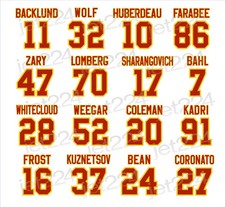 Calgary Flames STICKER DECAL 2025-26 Huberdeau Kadri Weegar Farabee Backlund +