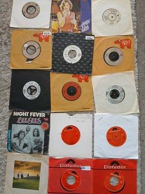 BEE GEES  15  7'' VINYL SINGLES - STAYIN ALIVE , TRAGEDY,  HOW DEEP IS YOUR LOVE 