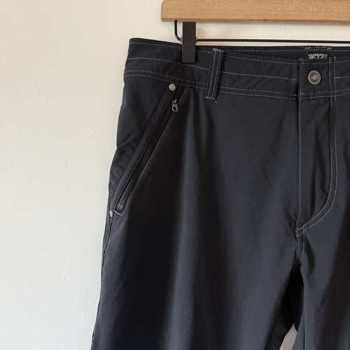 Kuhl Raid Pants Mens 36x32 Black Outdoor Casual Nylon Blend Pockets Gorp Hiking - Picture 12 of 17