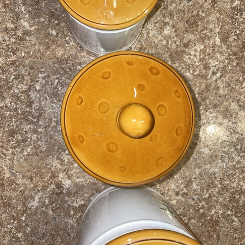 Sears Roebuck & Co 1982 VTG Ceramic Mushroom Canister Set 4 w/ Lids - Bild 11 von 22