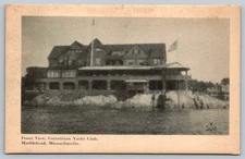 Vintage Corinthian Yacht Club Marblehead MA Postcard The Maynards Waban