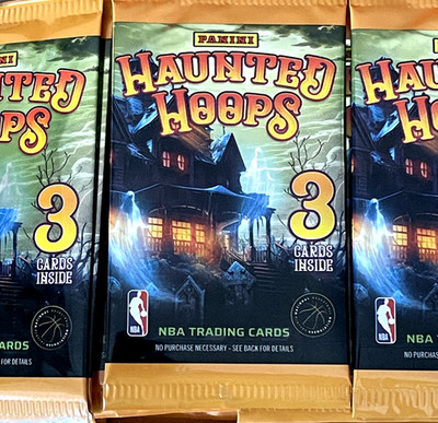 2023-24 PANINI HAUNTED HOOPS NBA Basketball   WAX PACK 3 Cards   WEMBY!? OVP 